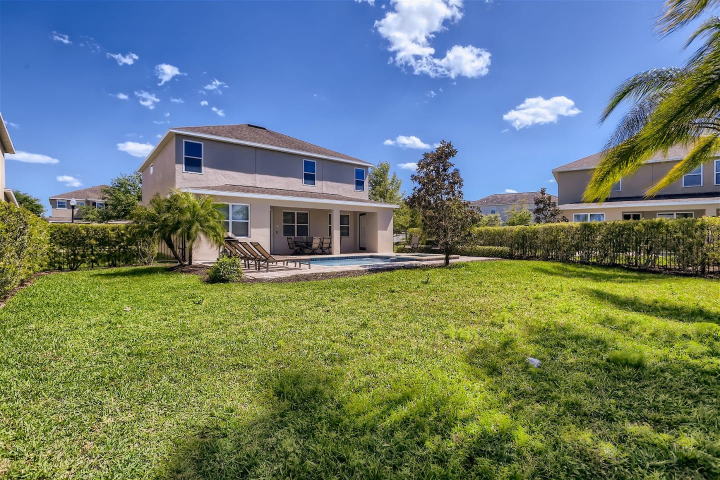 Open backyard
